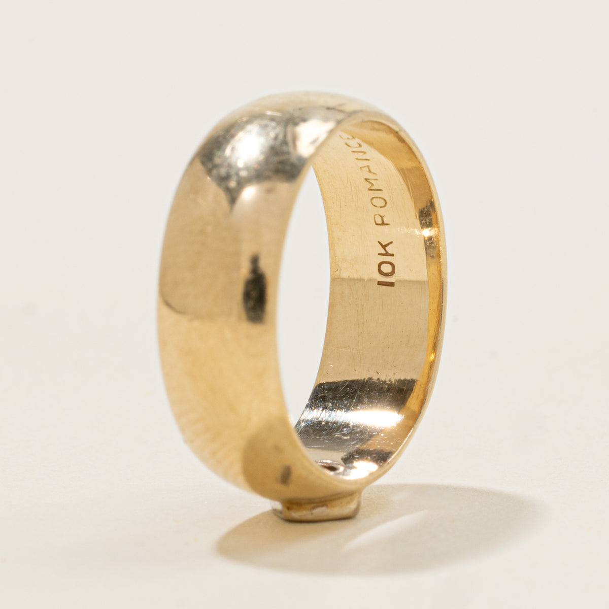10k Illusion Set Diamond Band | 5.50mm | SZ 3.75