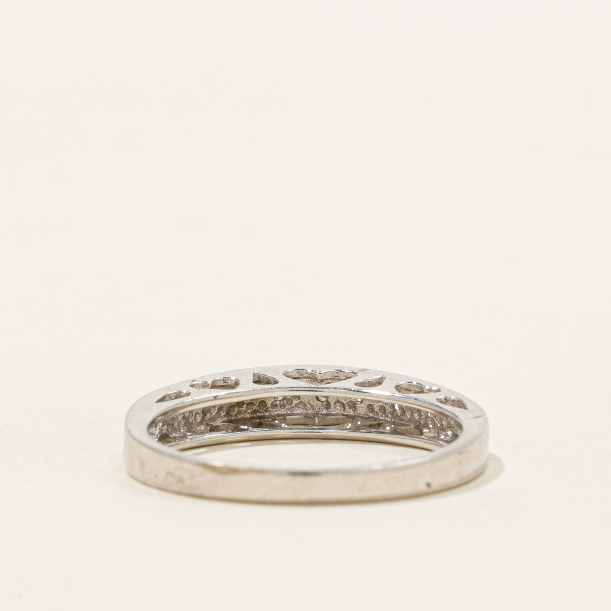 10k Semi Eternity Diamond Raised Band | 3.30mm | SZ 7