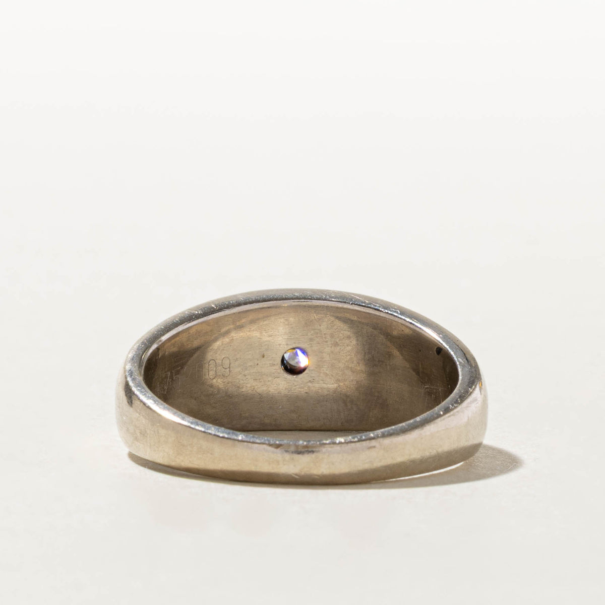 10k Solitaire Canadian Diamond Geometric Ring | 0.24ct | SZ 9.75
