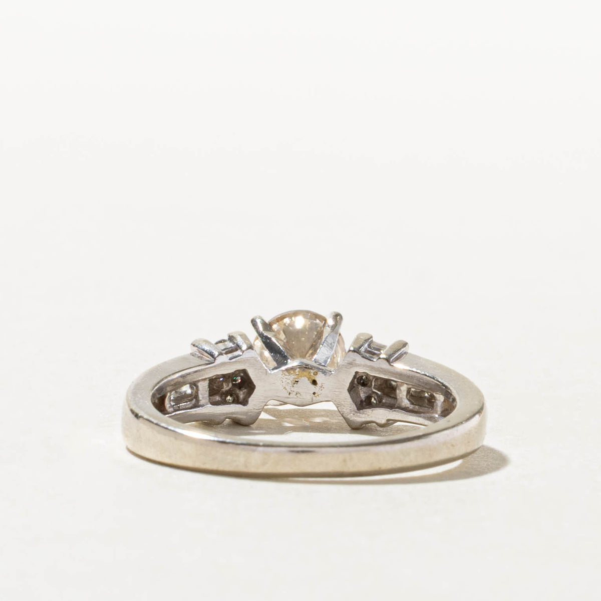 14k Diamond Channel Set Accented Geometric Ring | 0.65ct I1 L, 0.07ctw | SZ 6.5