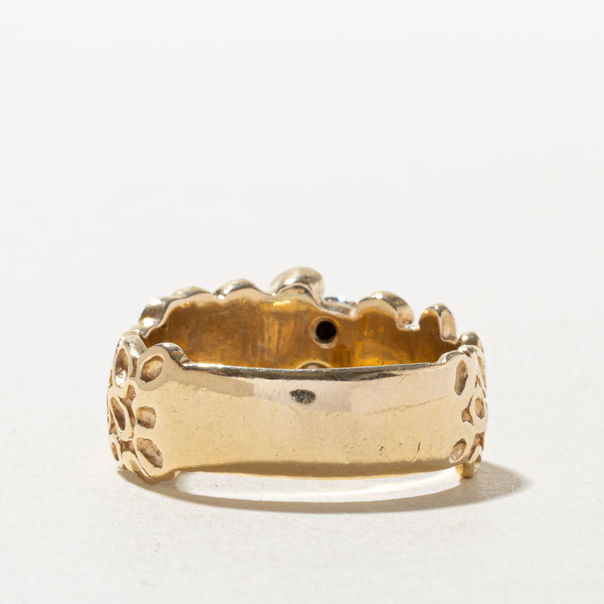 14k Two Stone Diamond Nuggety Ring | 0.39ctw | SZ 11