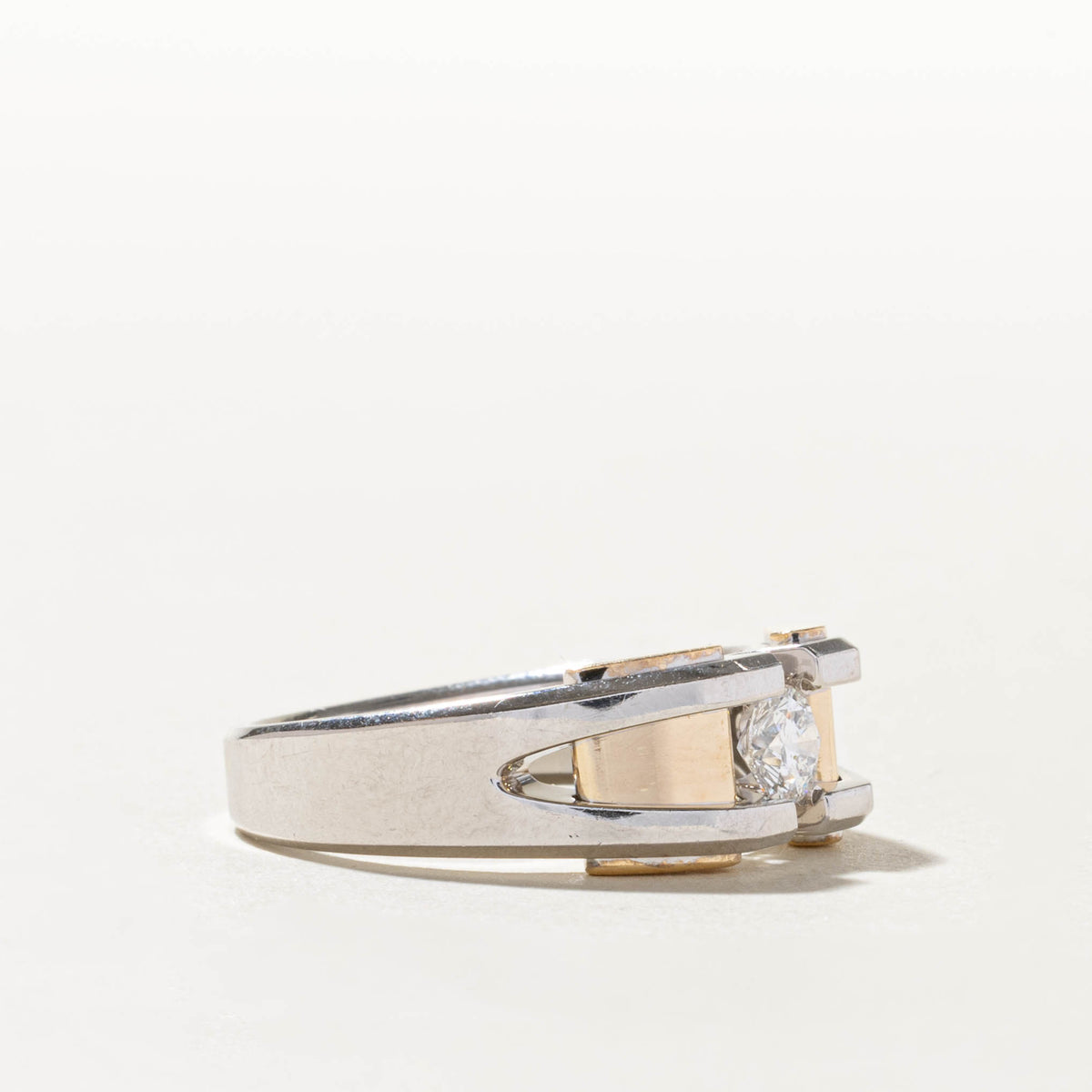 Canadian Diamond Geometric Ring | 0.43ct SI2/I1 F/G | SZ 10.25