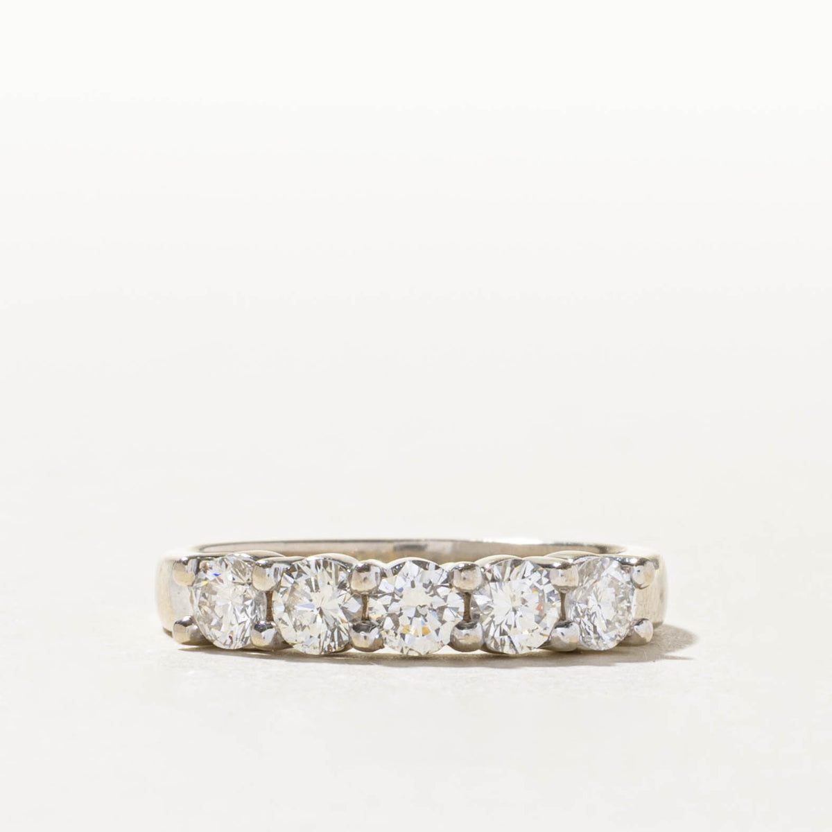 14k Five Stone Diamond Band | 1.00ctw | 3.74mm | SZ 7