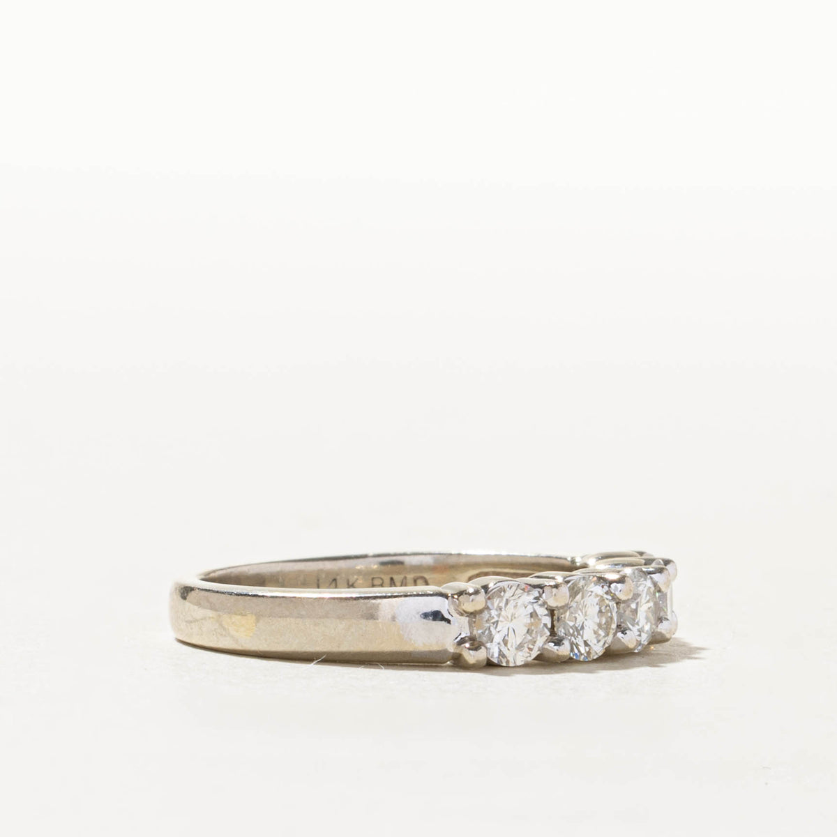 14k Five Stone Diamond Band | 1.00ctw | 3.74mm | SZ 7