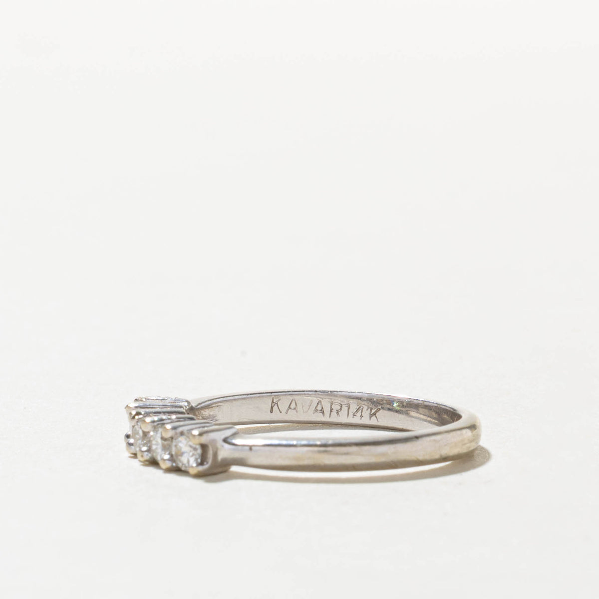 14k Five Stone Diamond Band | 0.25ctw | 2.90mm | SZ 6.25