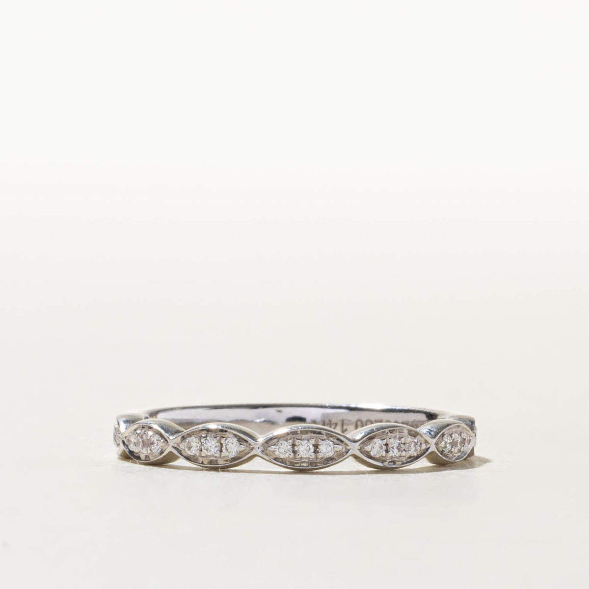 14k Semi Eternity Diamond Marquise Band | 0.07ctw | 2.55mm | SZ 5.5
