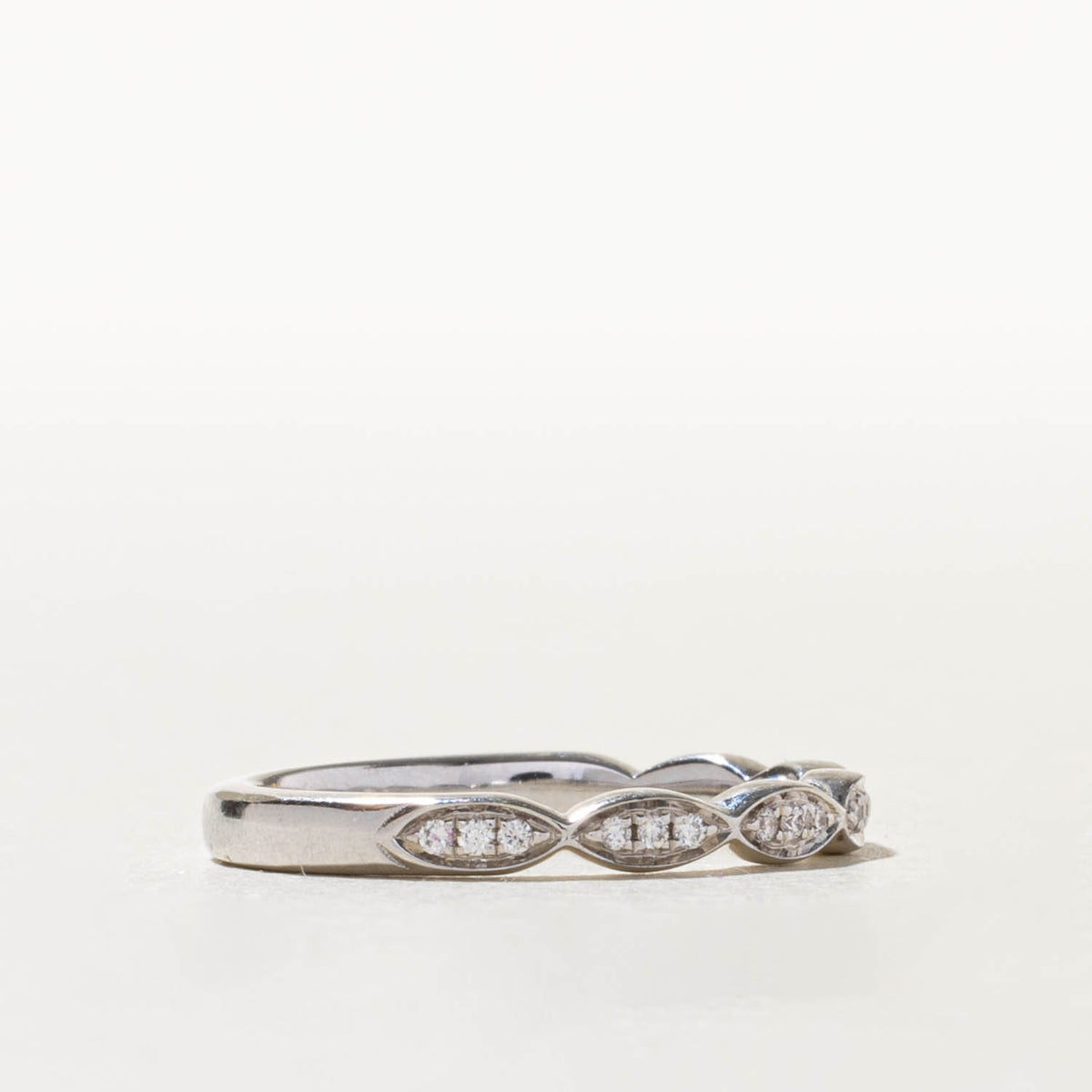 14k Semi Eternity Diamond Marquise Band | 0.07ctw | 2.55mm | SZ 5.5