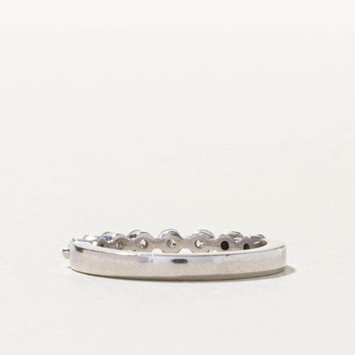 950 Platinum Semi Eternity Diamond Band | 0.32ctw | 2.25mm | SZ 4.25