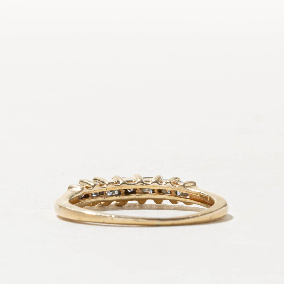 14k Semi Eternity Princess Cut Diamond Ring | 0.50ctw | SZ 5.75