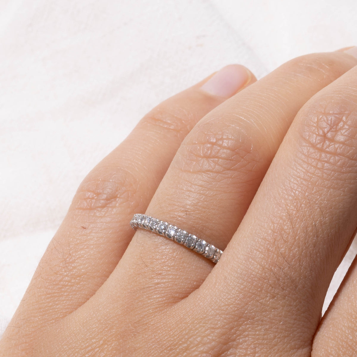 14k Eternity Diamond Band | 0.46ctw | 2.45mm | SZ 6