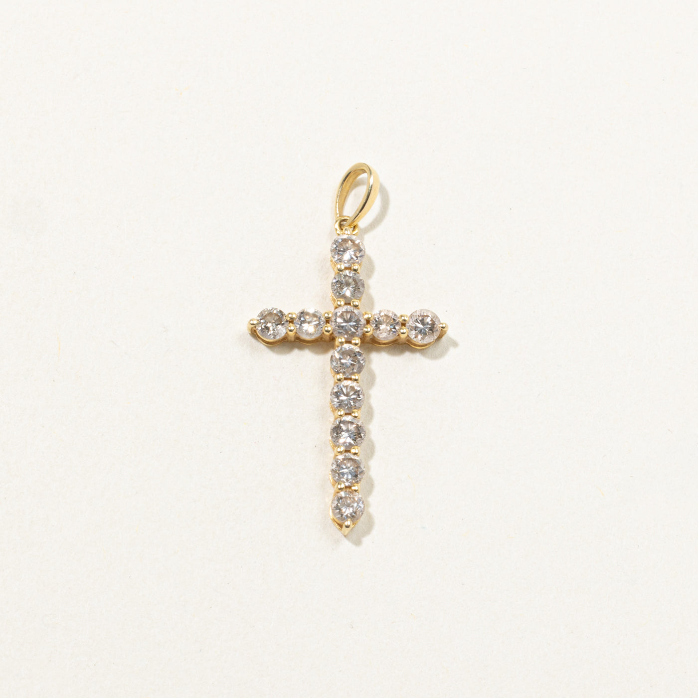 18k Diamond Cross Pendant | 1.00ctw
