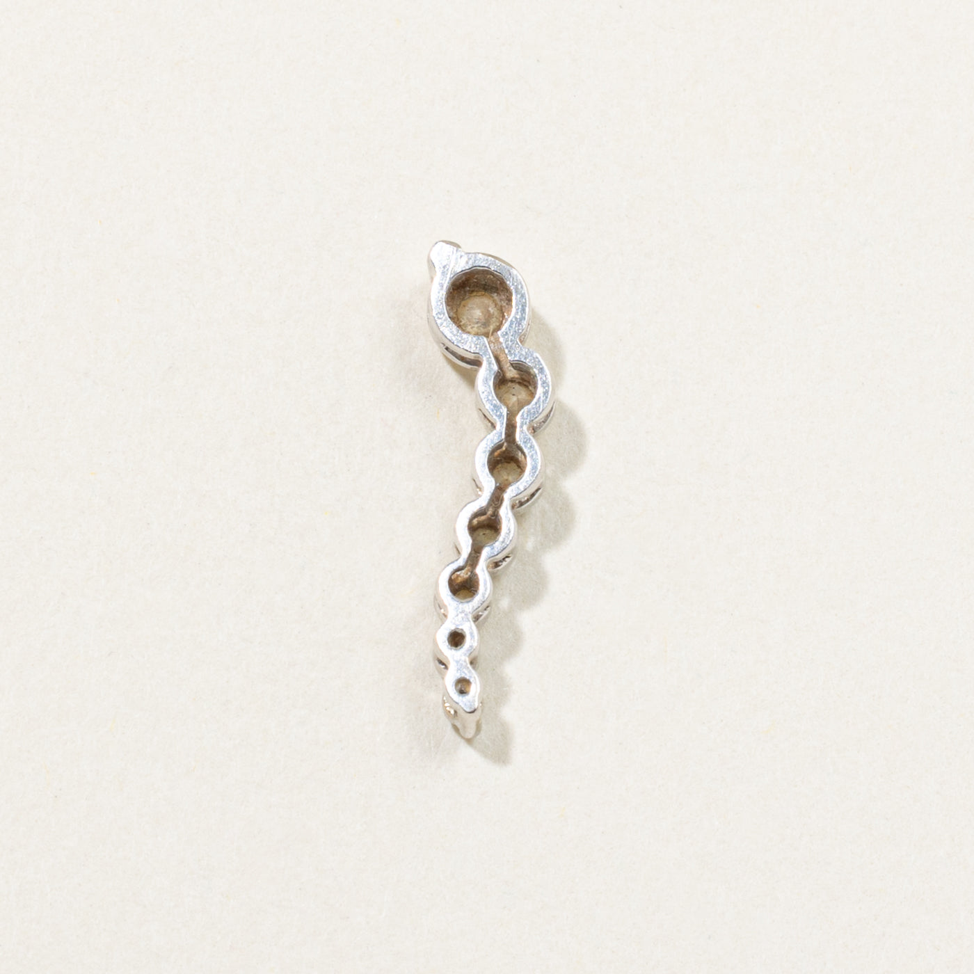 14k White Gold Diamond Journey Pendant | 0.39ctw