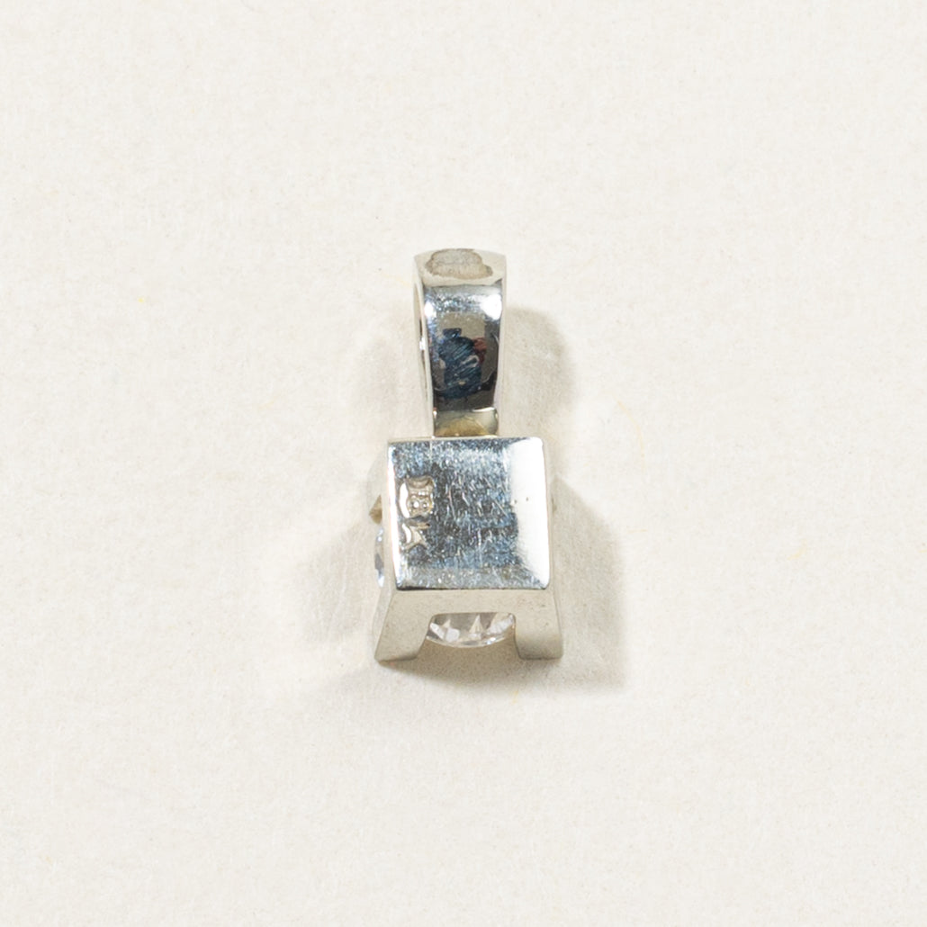18k White Gold Diamond Pendant | 0.51ctw