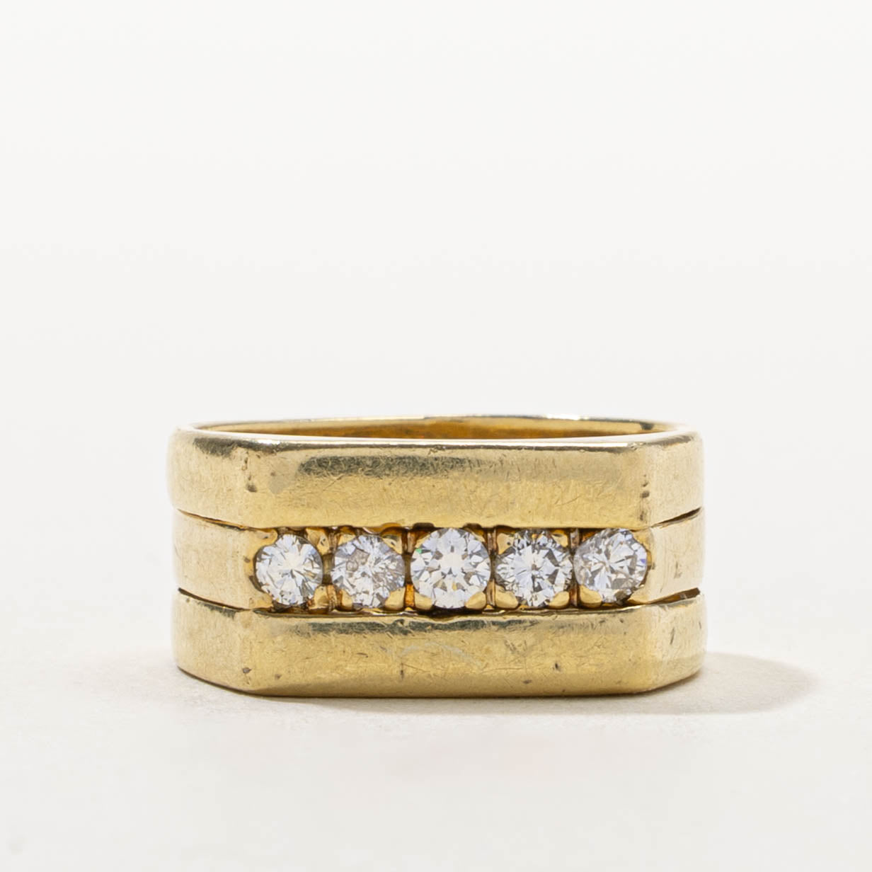 18k Five Stone Diamond Layered Ring | 0.50ctw | SZ 4.75