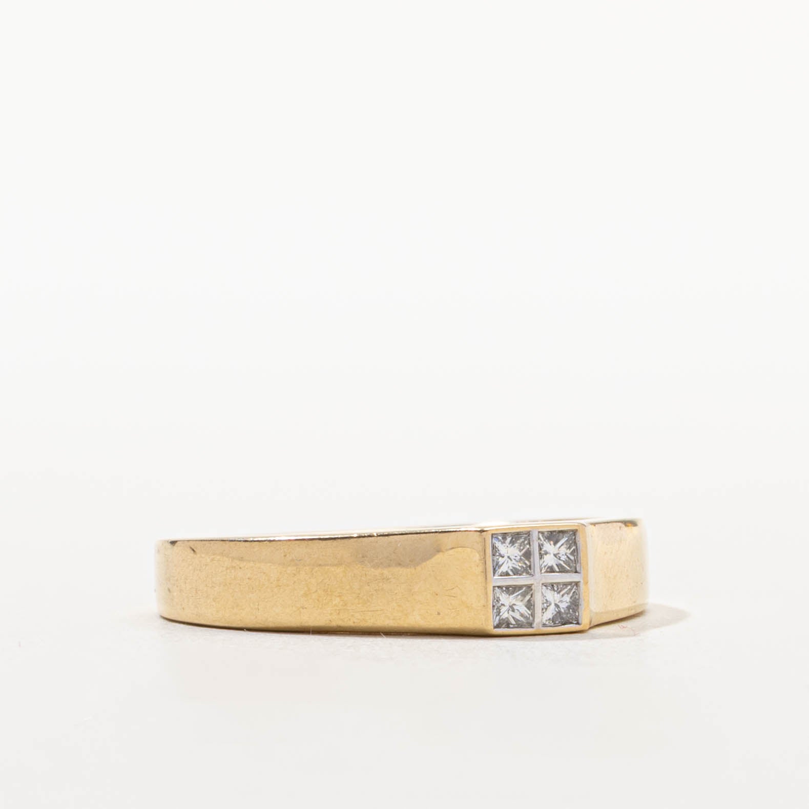 18k Princess Cut Diamond Grid Ring | 0.21ctw | SZ 10