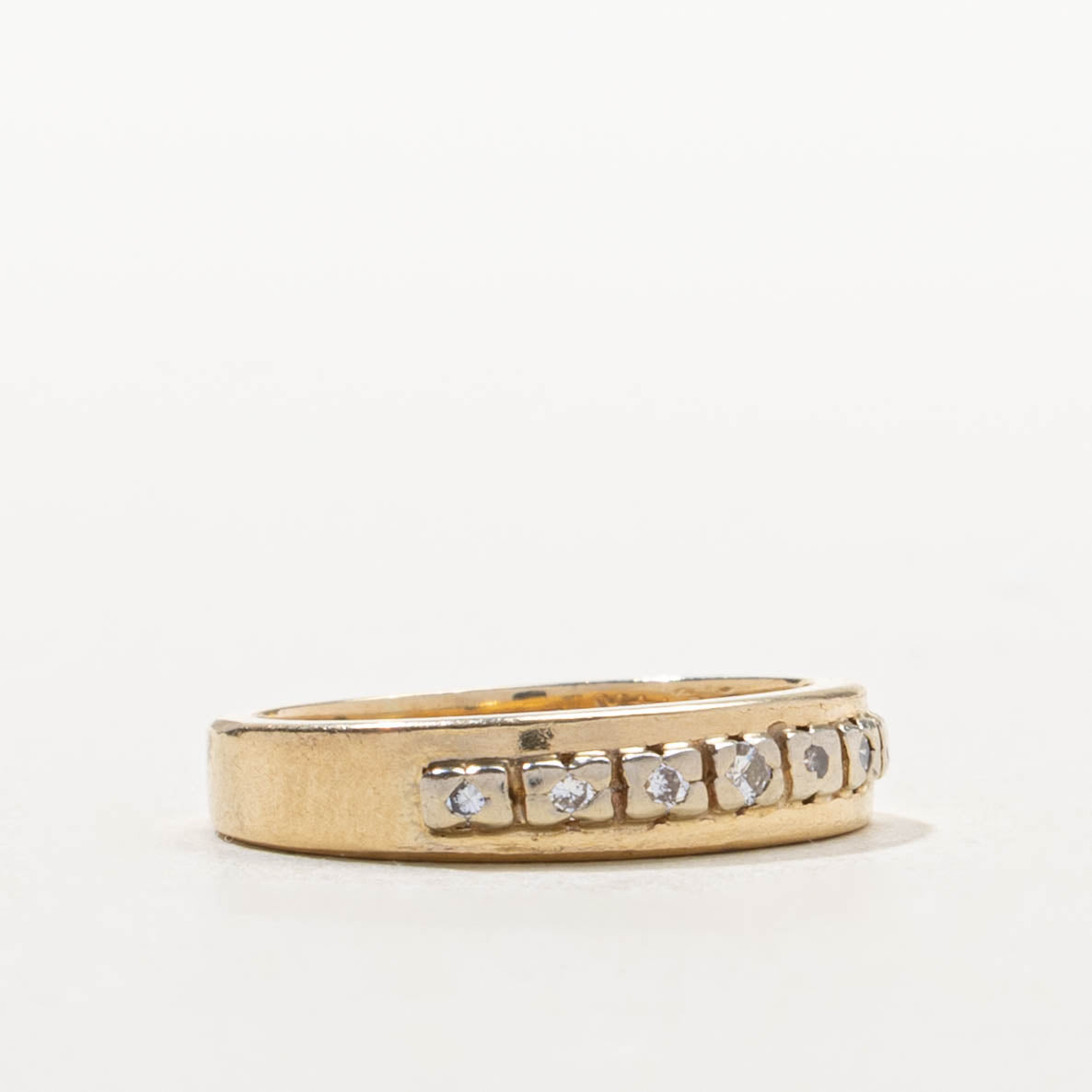 14k Semi Eternity Diamond Band | SZ 3