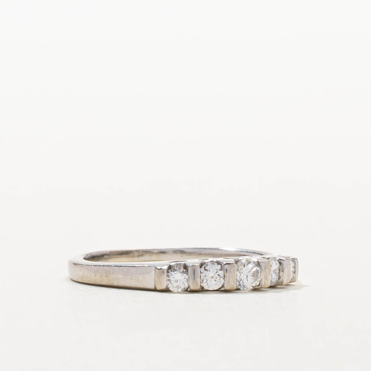 Five Stone Round Brilliant Cut Diamond Band | SZ 3.75