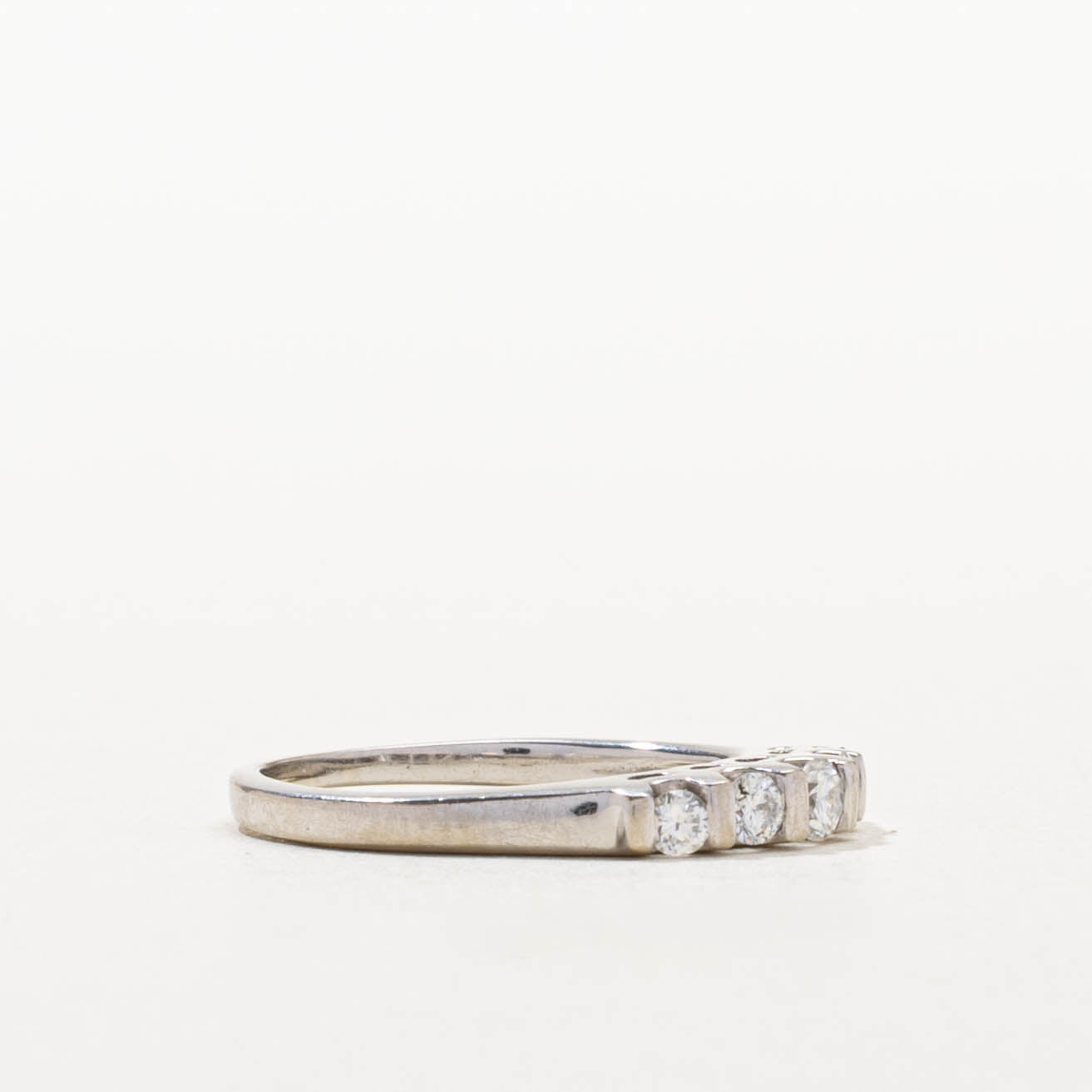 Five Stone Round Brilliant Cut Diamond Band | SZ 3.75