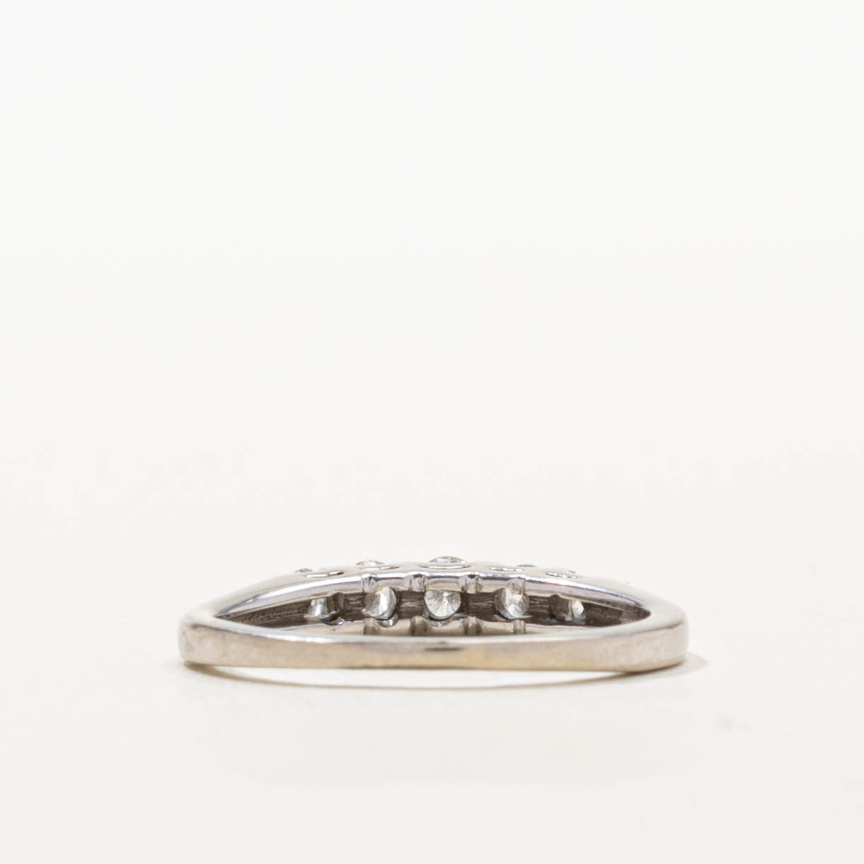 Five Stone Round Brilliant Cut Diamond Band | SZ 3.75