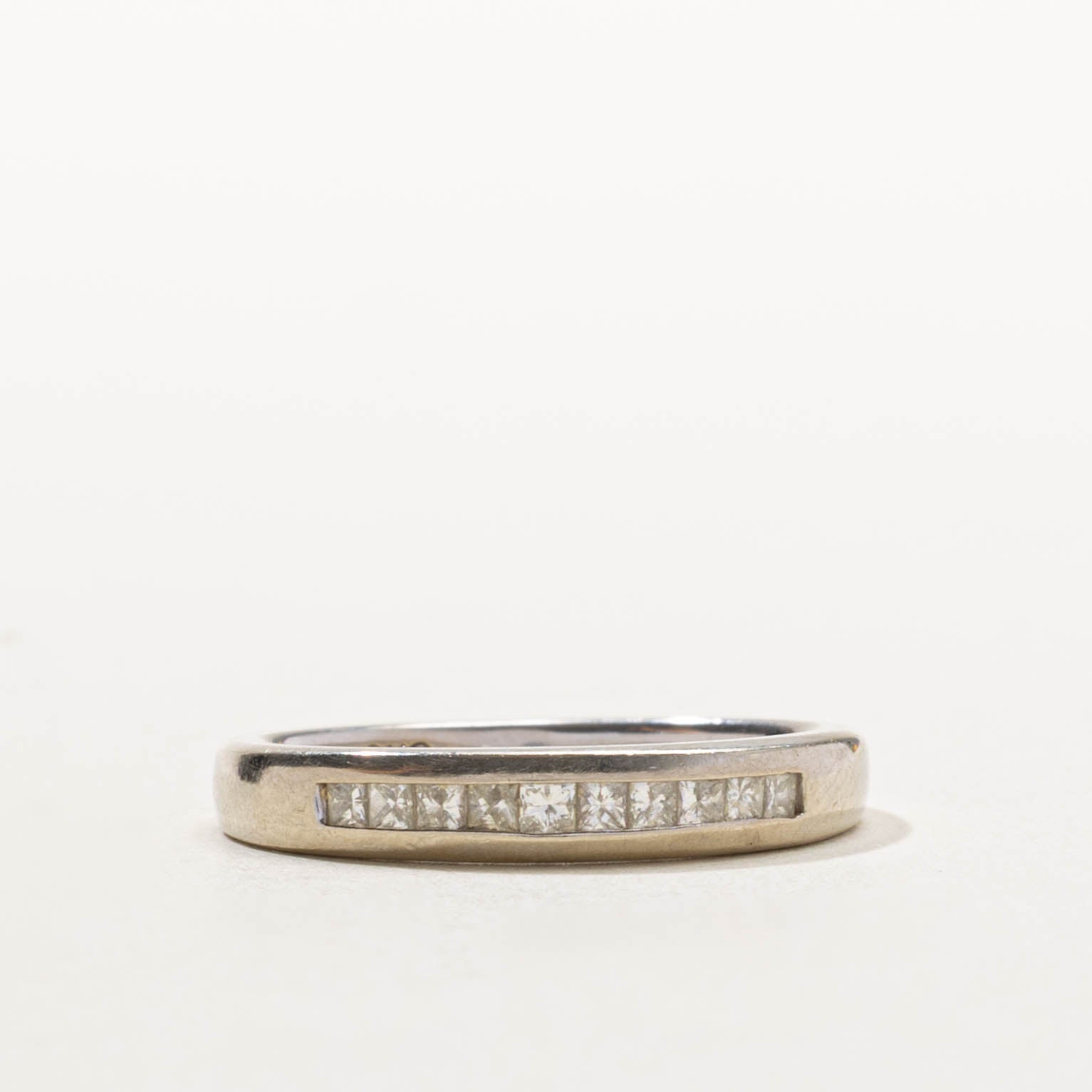 14k Princess Cut Channel Set Diamond Band | SZ 6.25