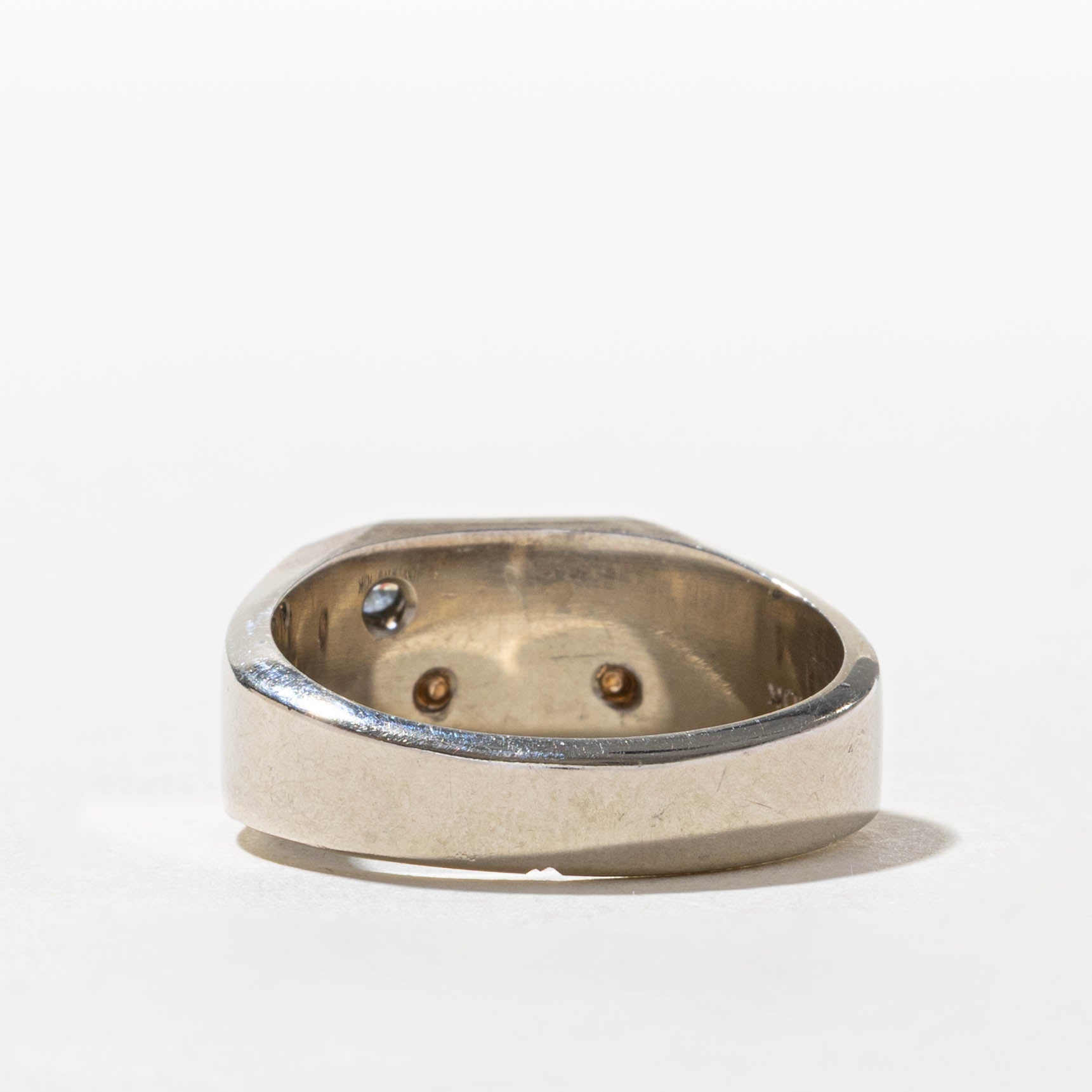 10k McDonald's Logo Diamond Signet Ring | SZ 10.75