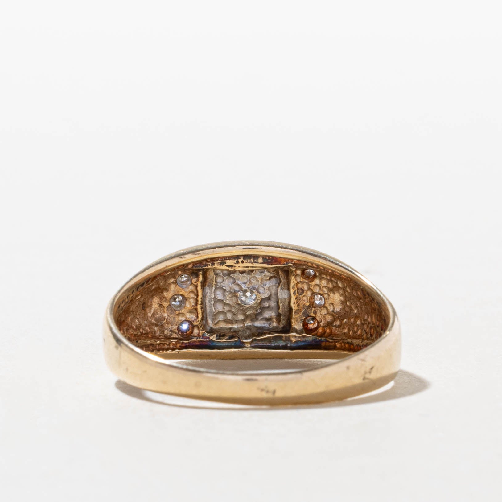 10k Illusion Set Diamond Ring | SZ 10.75