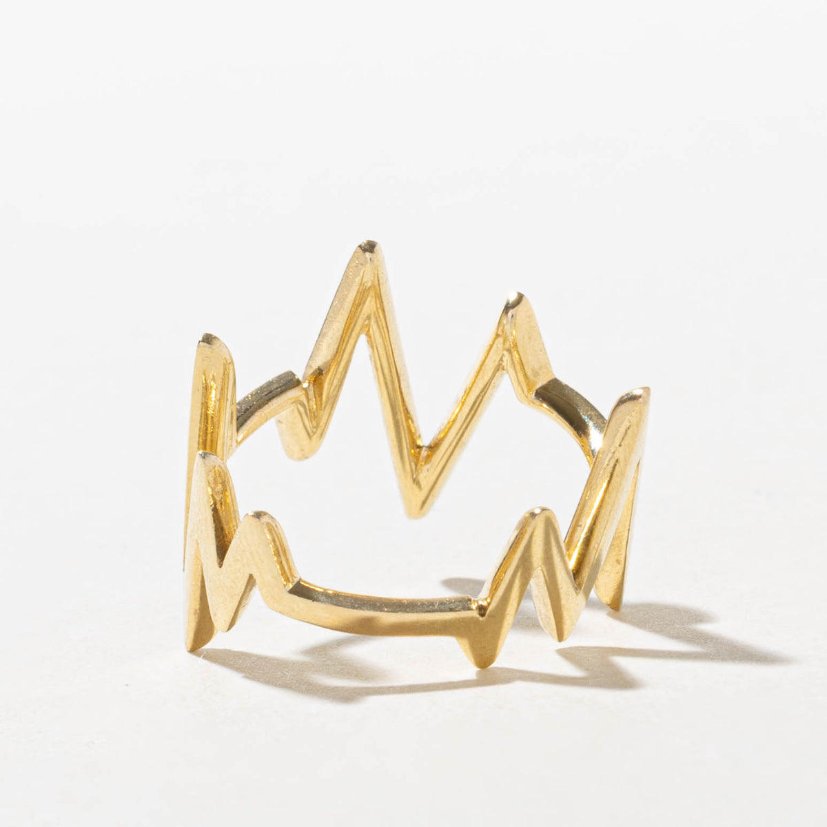 18k Diamond Accented Zigzag Ring | SZ 5.75