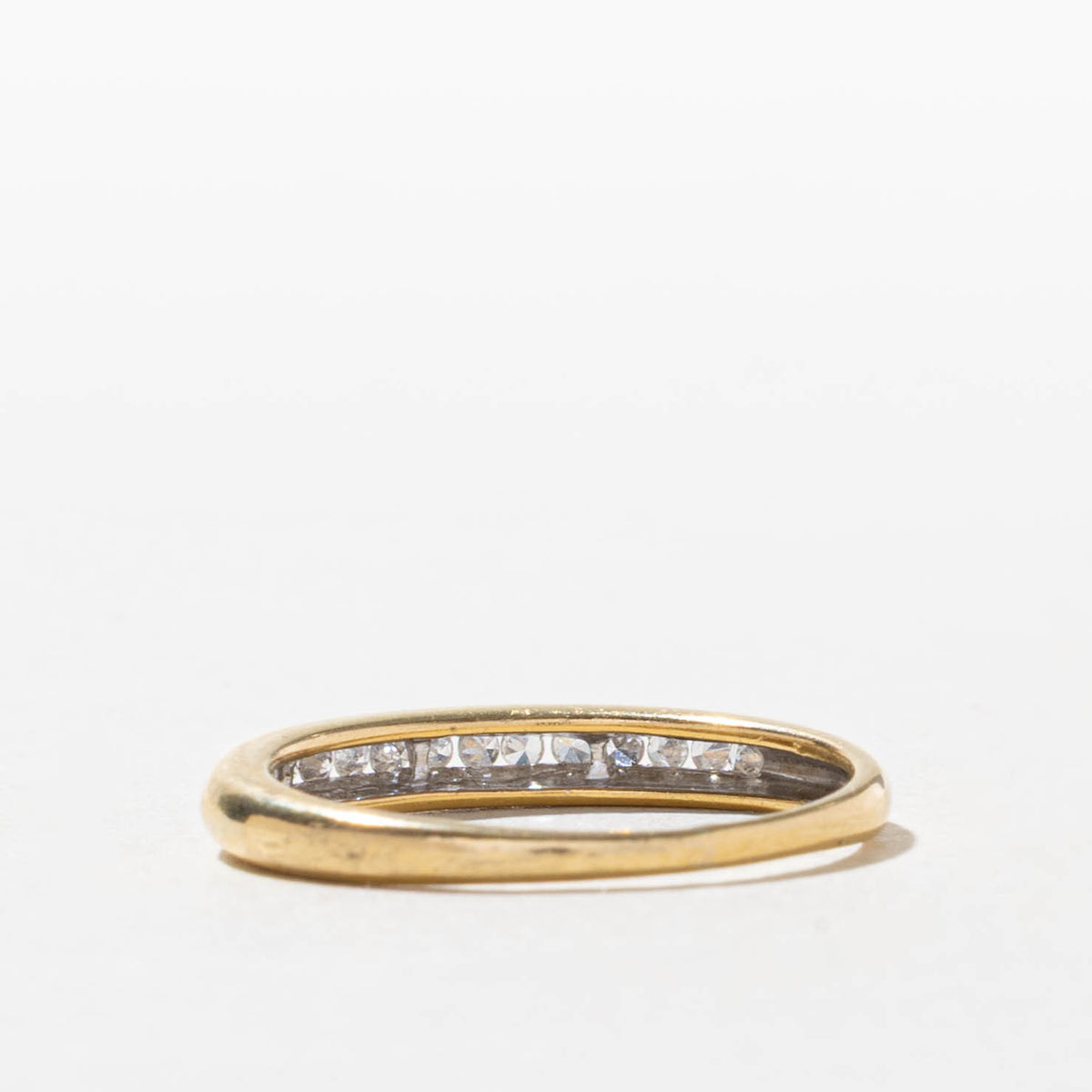 18k Channel Set Semi Eternity Diamond Band | SZ 6.75