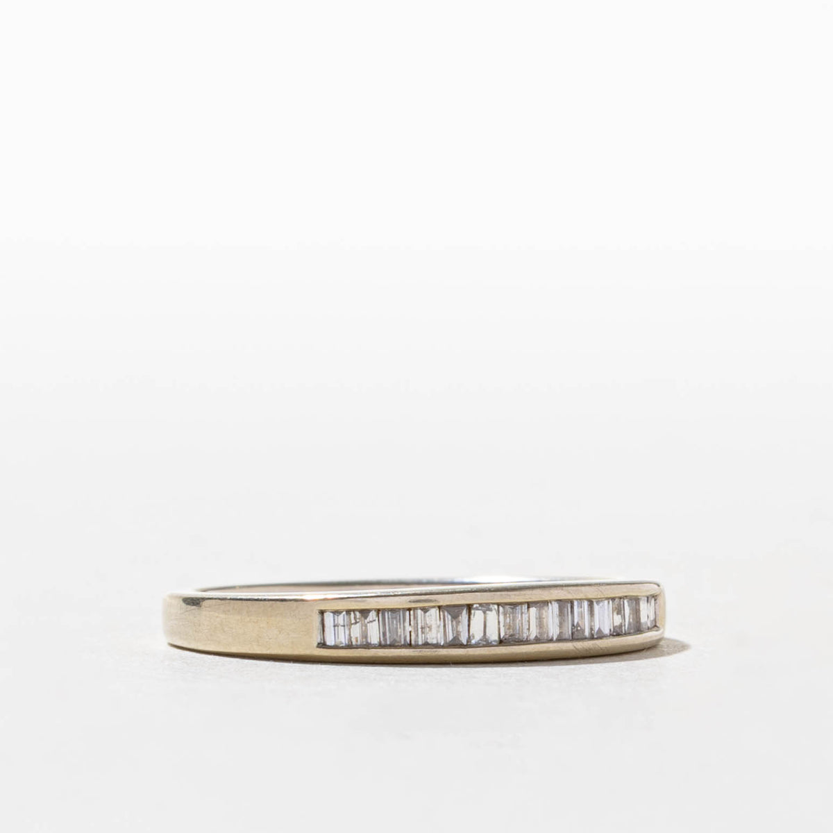 14k Baguette Cut Channel Set Diamond Band | SZ 6.75