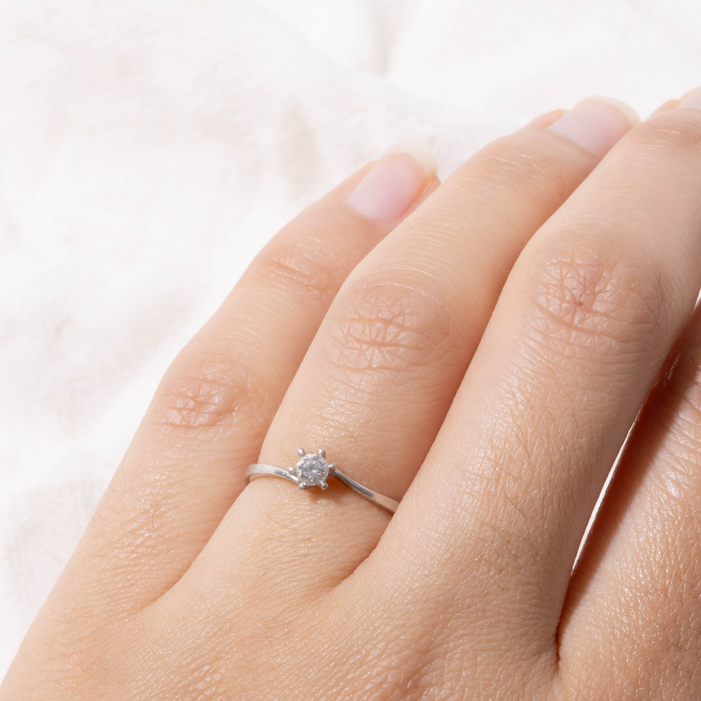 Diamond Petite Bypass Ring | SZ 5.75