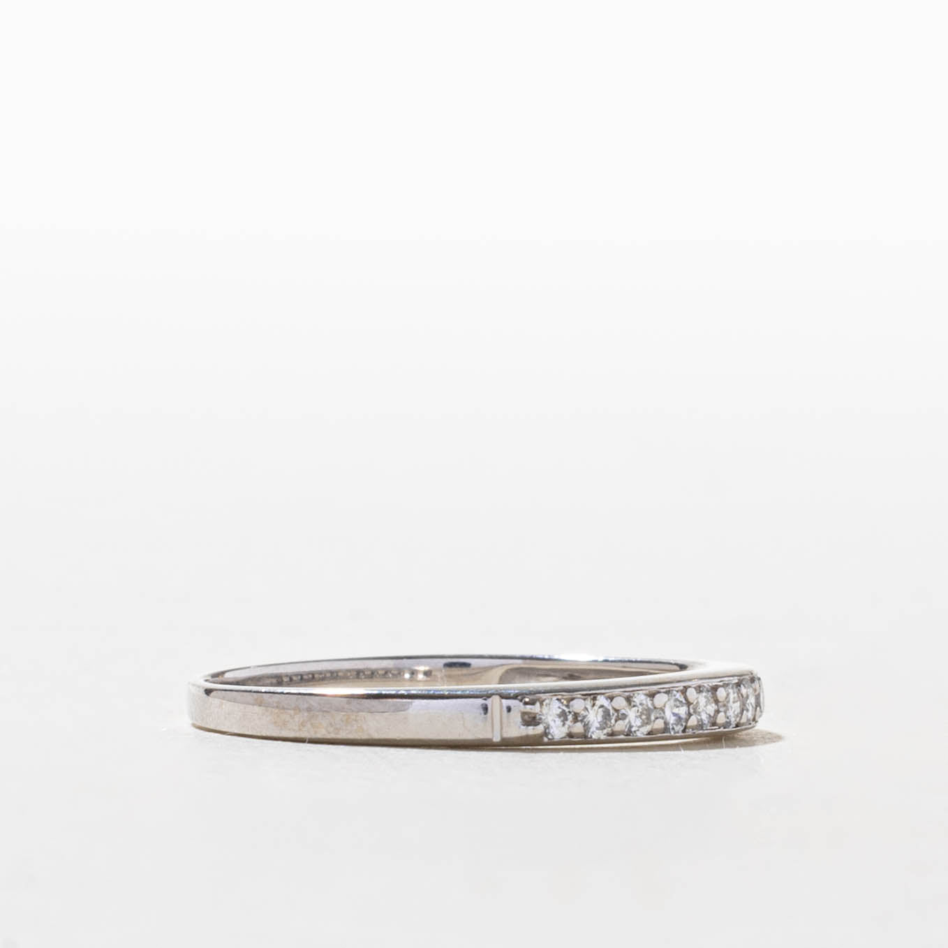 14k Pavé Set Semi Eternity Diamond Band | SZ 9