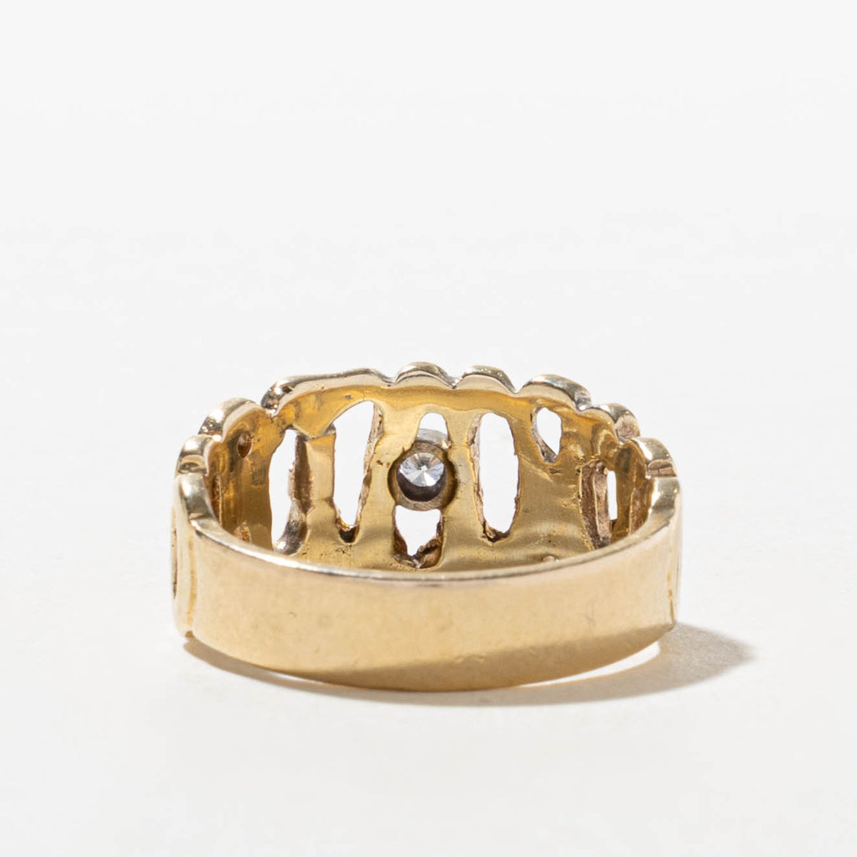 14k Diamond Openwork Ring | SZ 7.75