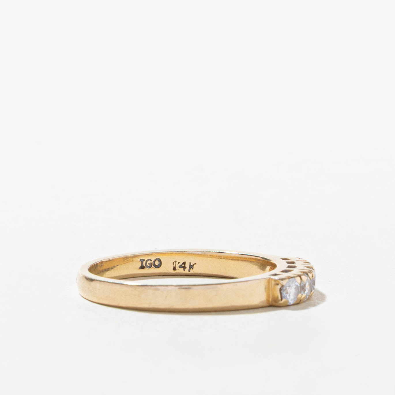 14k Five Stone Diamond Band | SZ 6.75