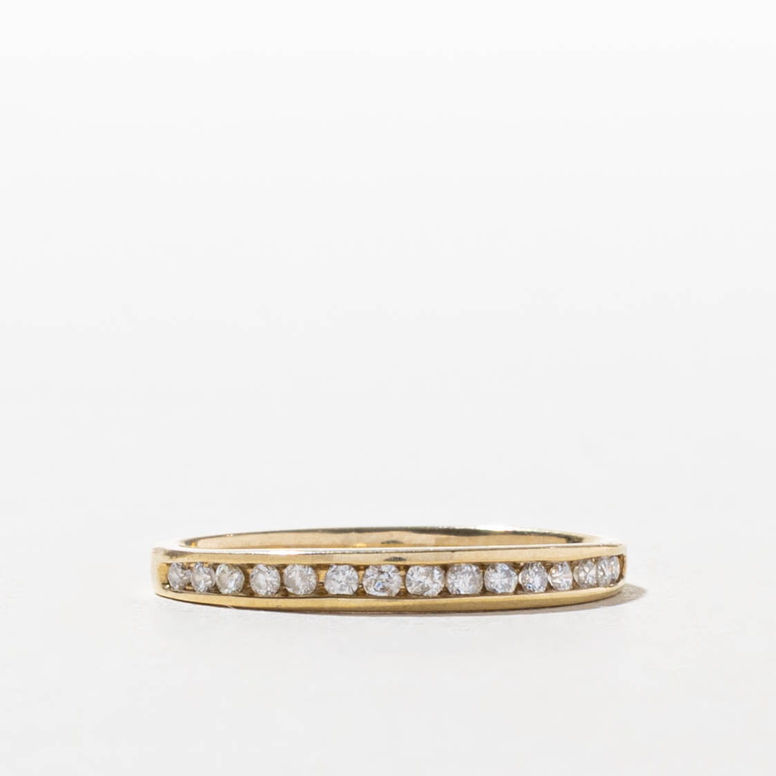 10k Channel Set Semi Eternity Diamond Band | SZ 6