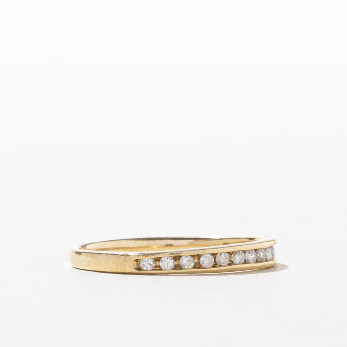 10k Channel Set Semi Eternity Diamond Band | SZ 6