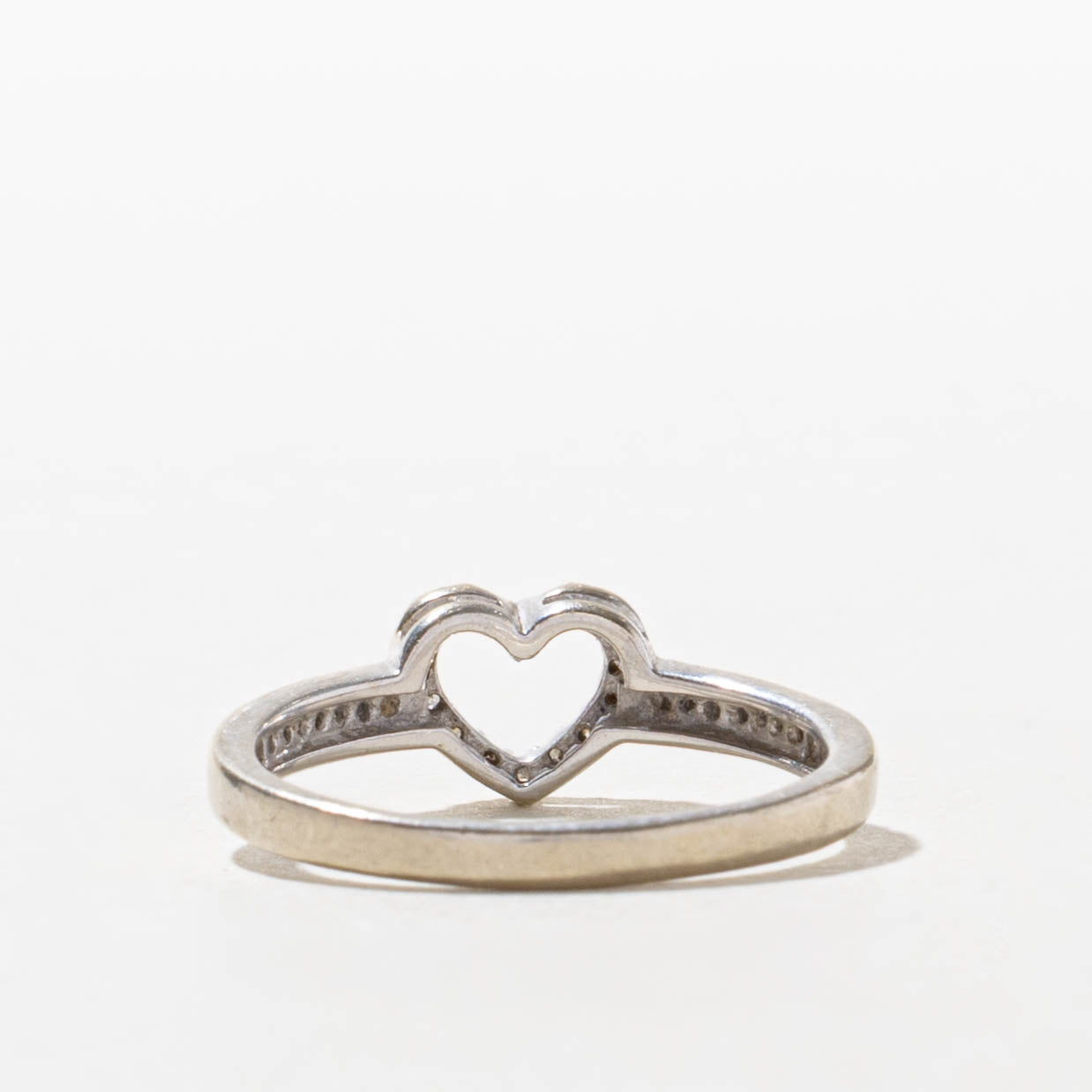 10k Diamond Open Heart Ring | SZ 7