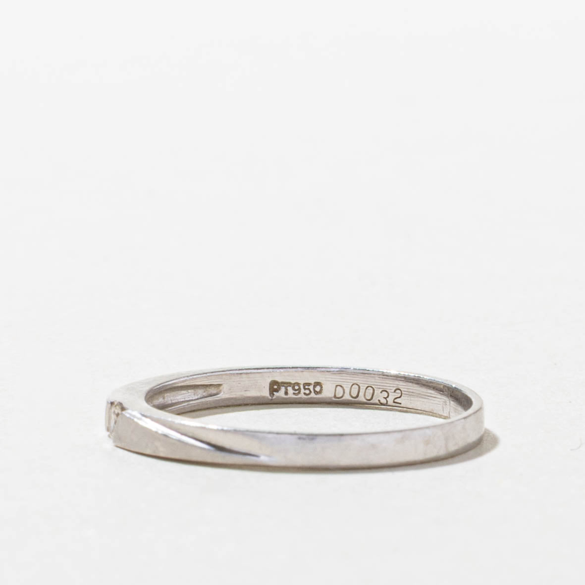 Platinum Tension Set Diamond Band | SZ 6.25