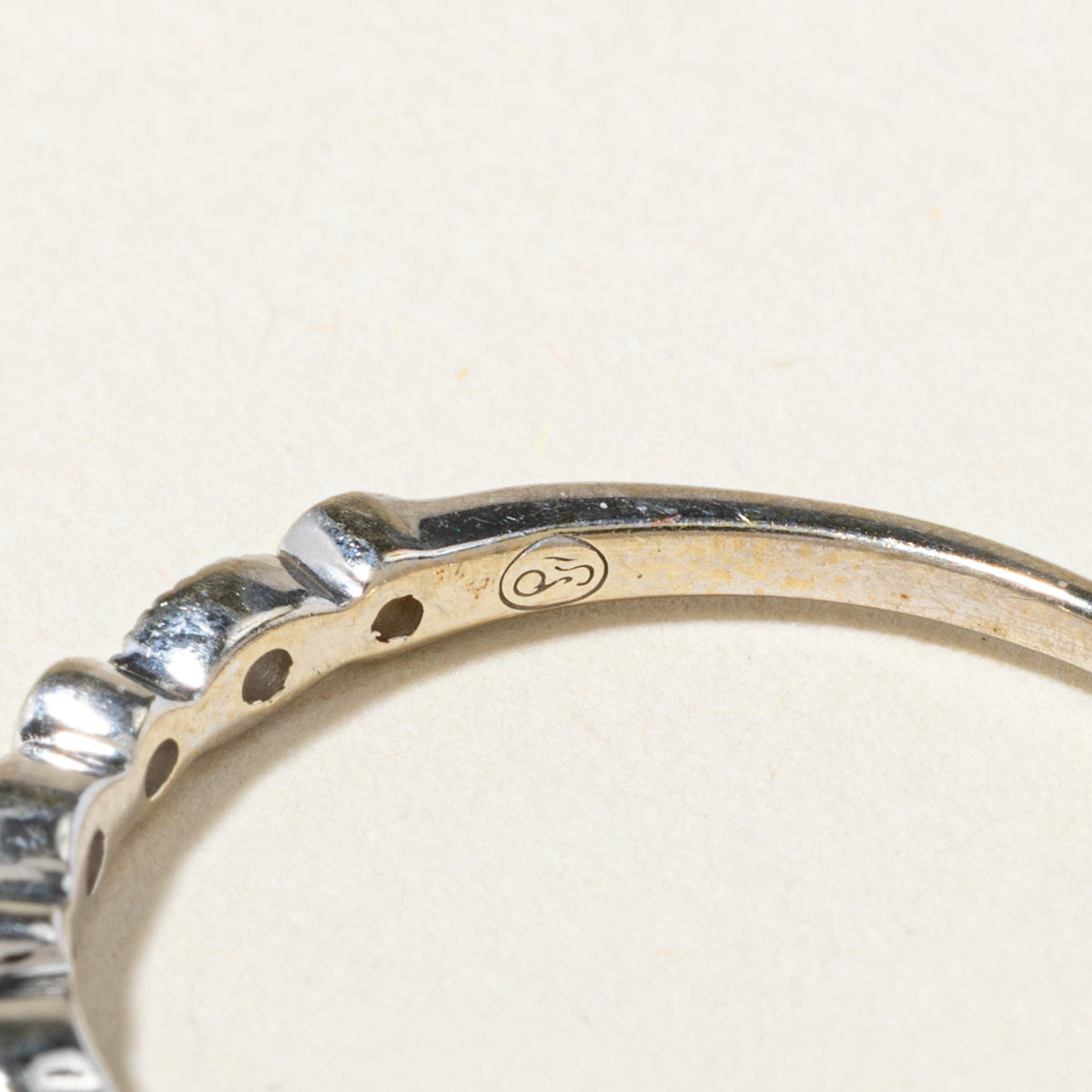 14k Semi Eternity Diamond Marquise Patterned Band | 1.50mm | SZ 6
