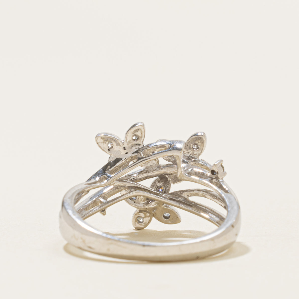 14k Diamond Multi Floral Cluster Ring | SZ 7.5