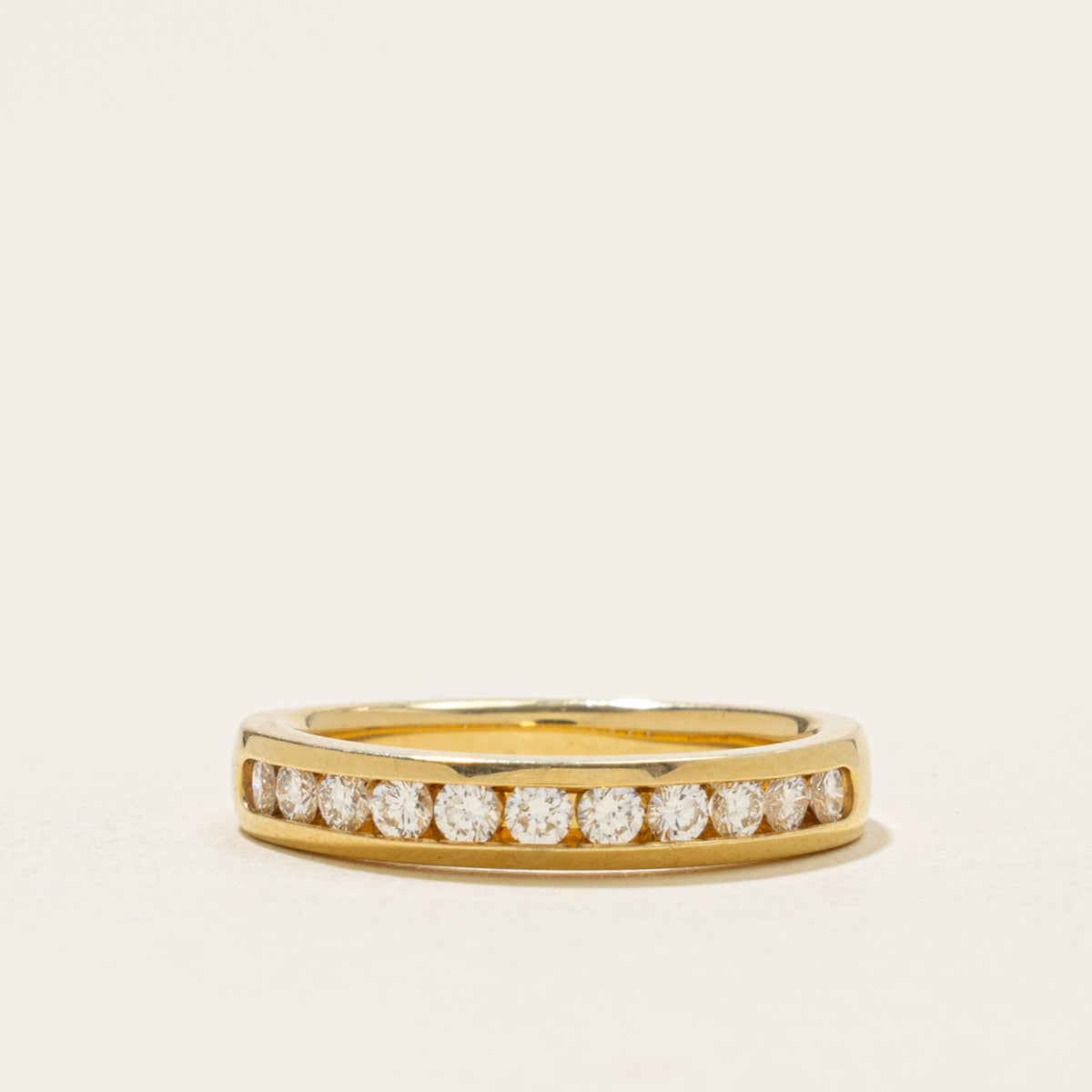 'Birks' Semi Eternity Channel Set Diamond Band | SZ 4.5