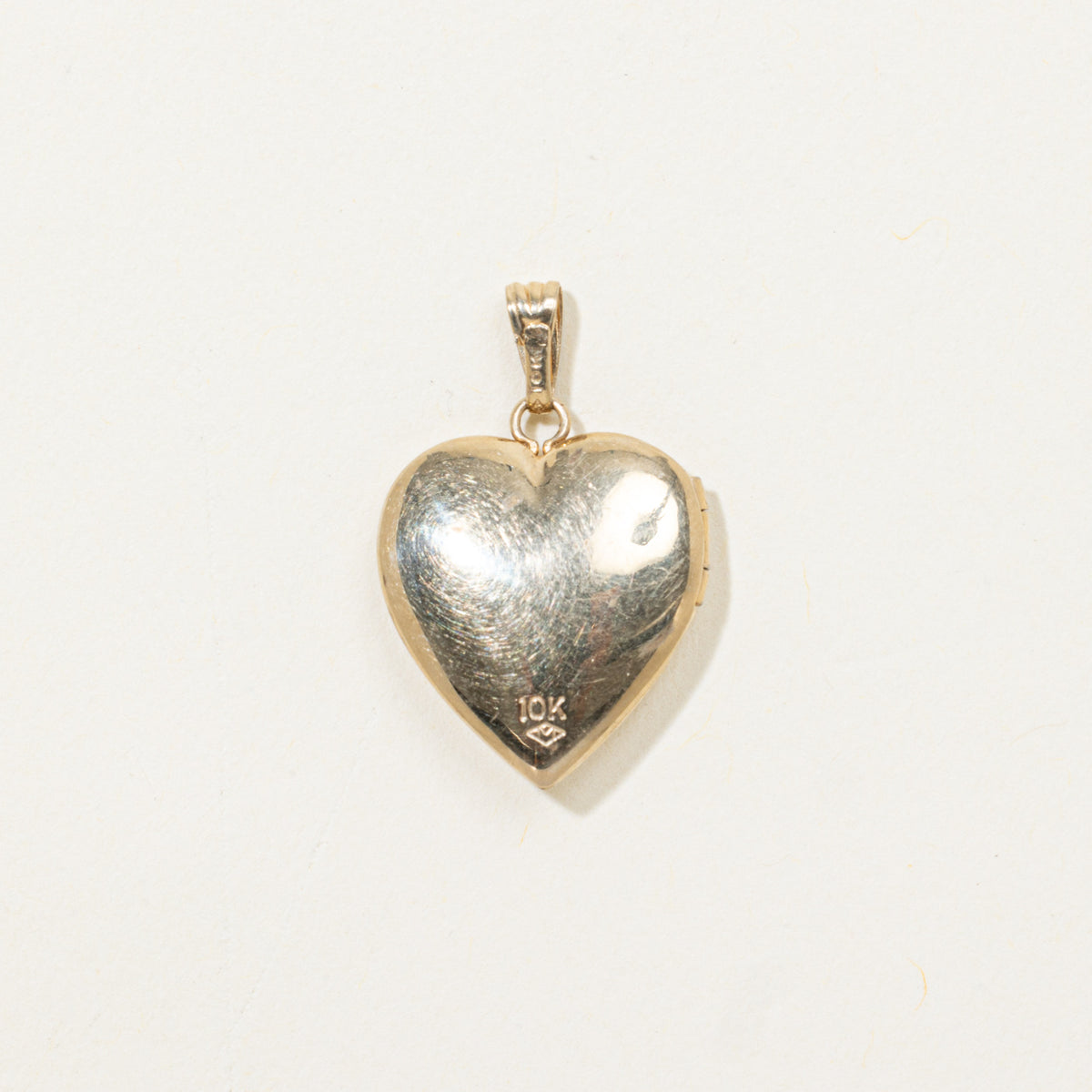 10k Star Set Diamond Heart Locket