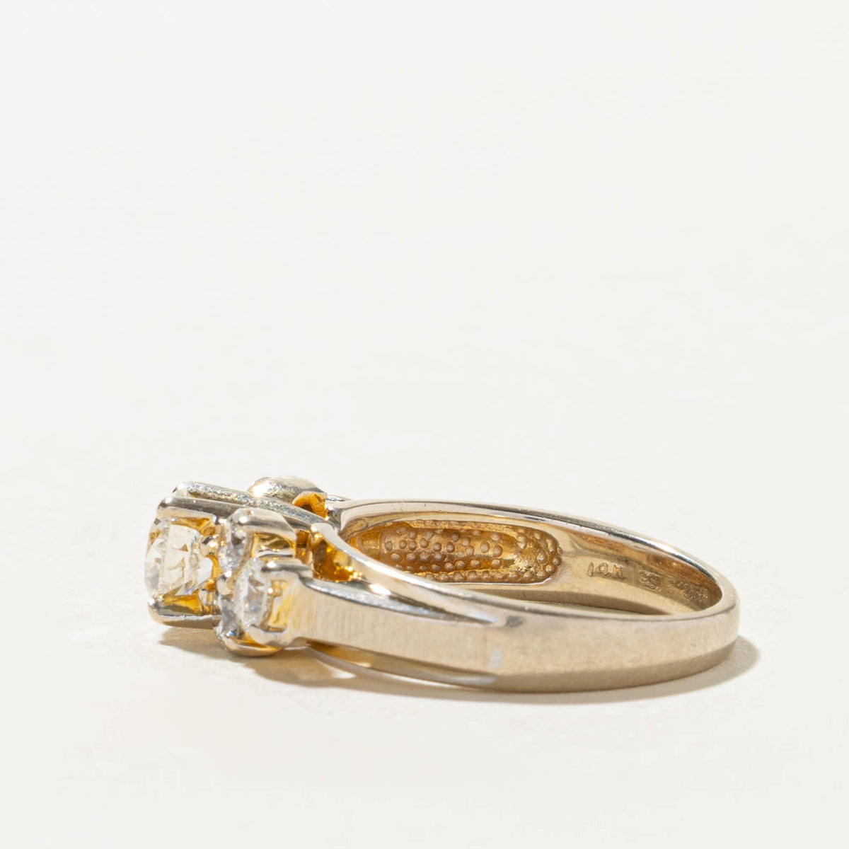 14k Diamond Cluster Accented Ring | 0.78ct I1 H, 0.66ctw | SZ 7