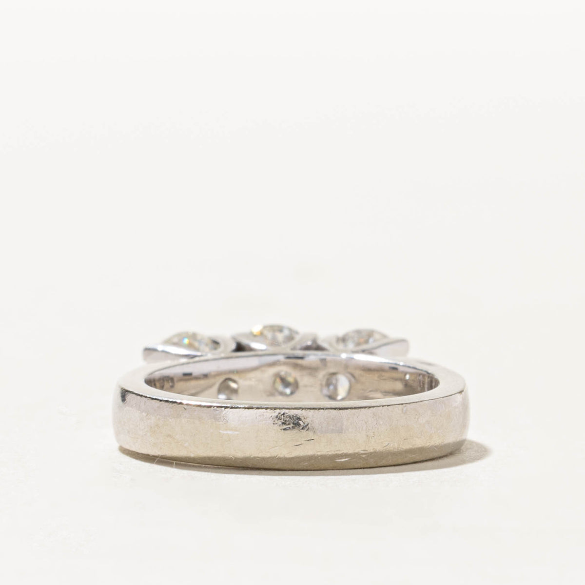 14k Canadian Three Stone Diamond Engagement Ring | 1.02ctw | SZ 5