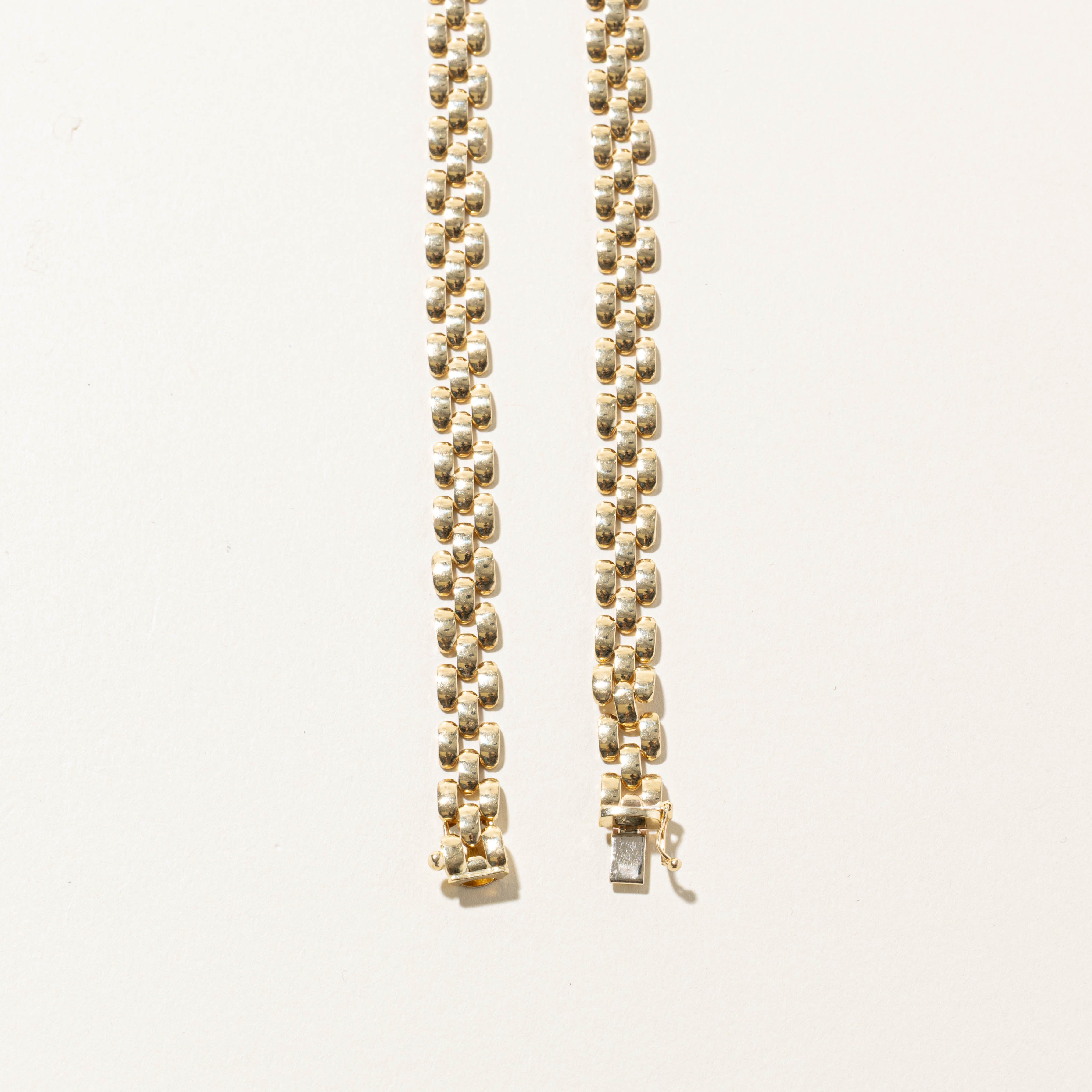14k Solitaire Diamond Pendant Panther Chain Necklace | 0.20ct | 16"