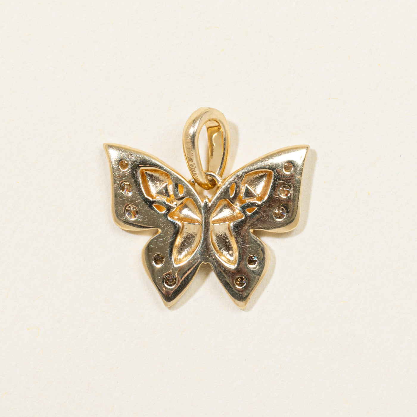 'Le Vian' Diamond Accented Butterfly Pendant