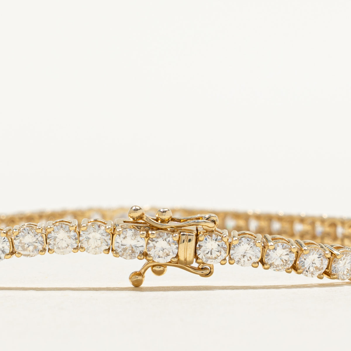 '100 Ways' 14k Yellow Gold Diamond Tennis Bracelet | 5.00ctw | SZ 7"