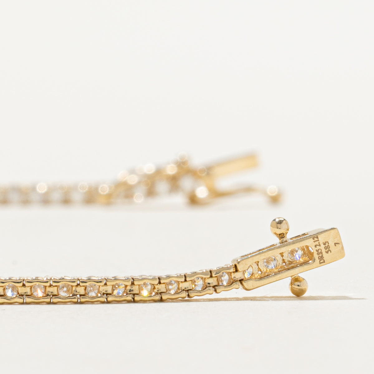 '100 Ways' 14k Yellow Gold Diamond Tennis Bracelet | 2.00ctw | SZ 7"