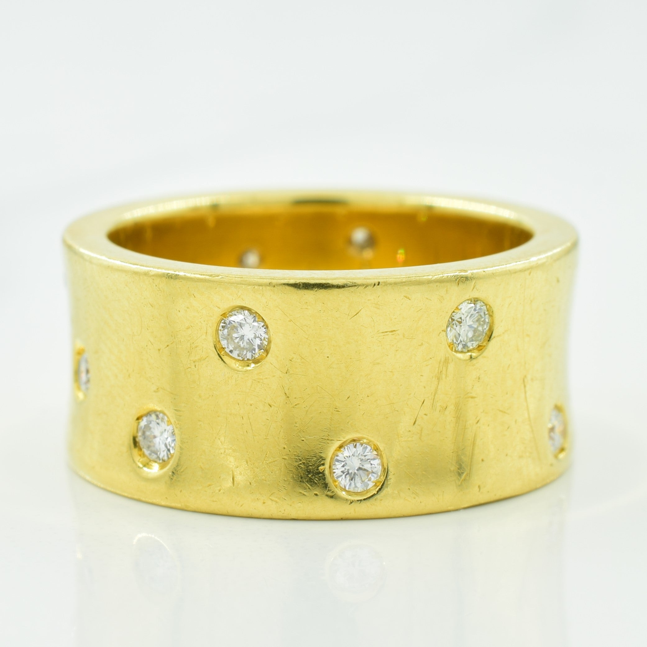 Flush Set Scattered Diamond Ring | 0.52ctw | SZ 8 |