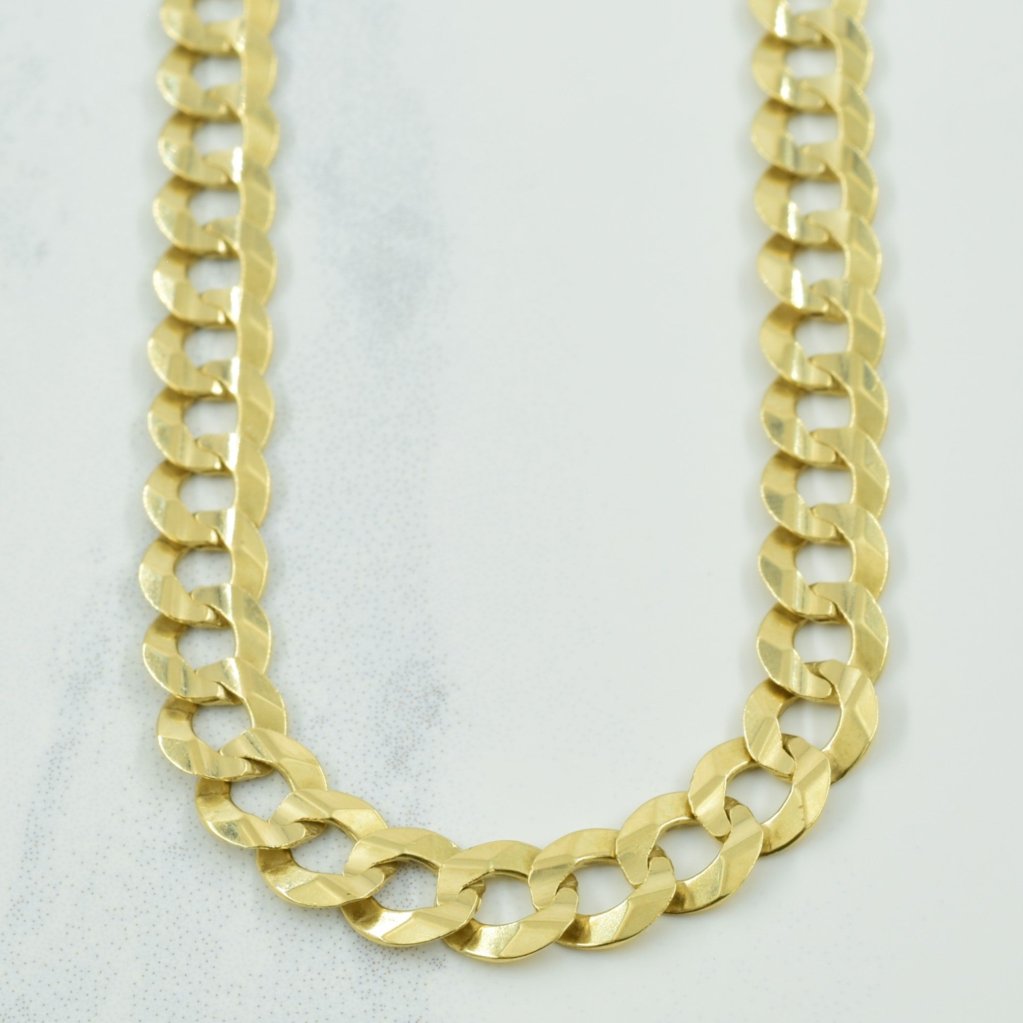 10k Italian Yellow Gold Cuban Link Chain | 24" |