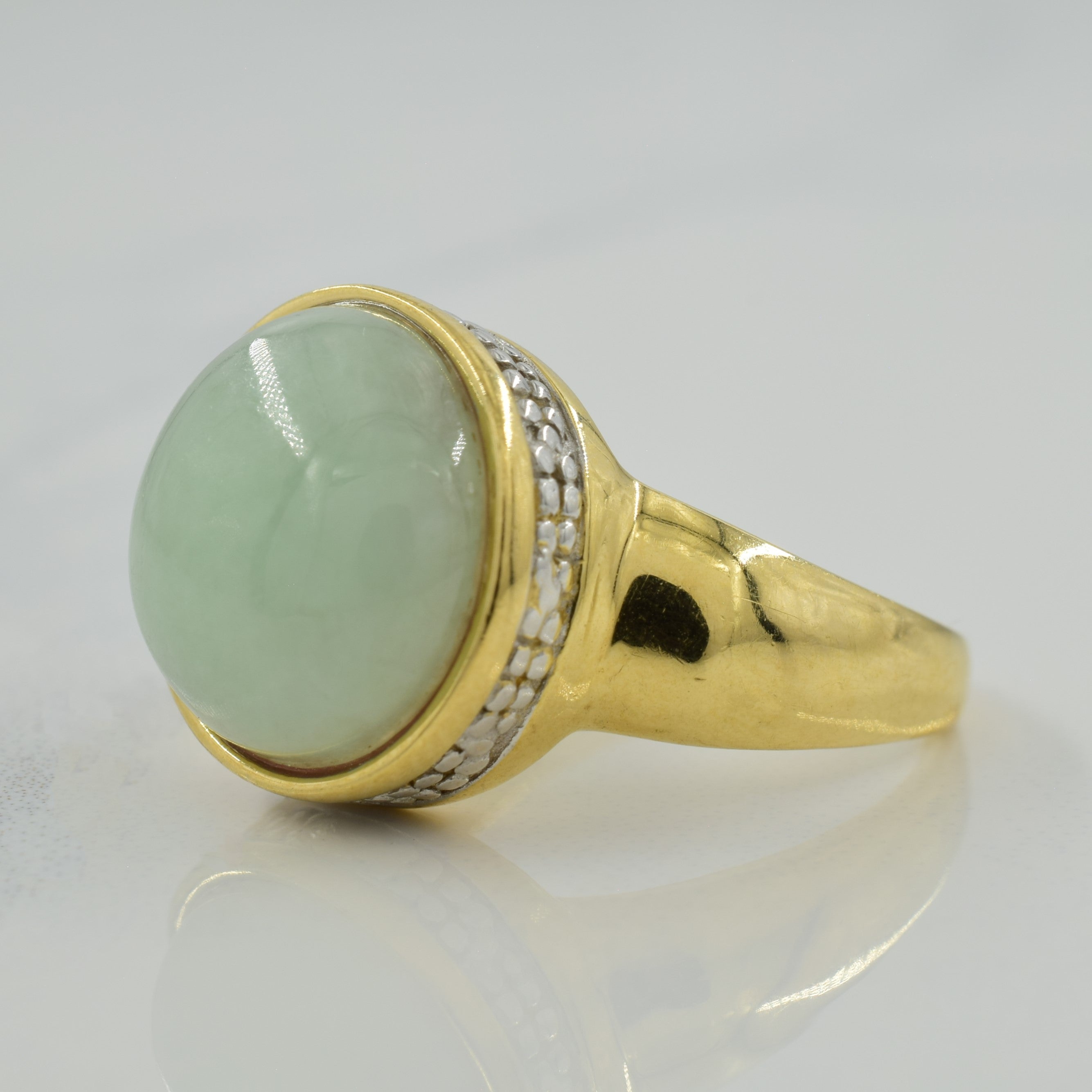 Jadeite & Diamond Ring | 7.00ct, 0.02ctw | SZ 7 |